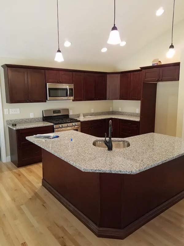 Kitchen counter with sink