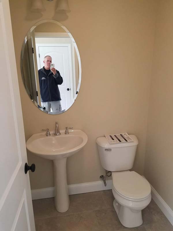Bathroom with mirror