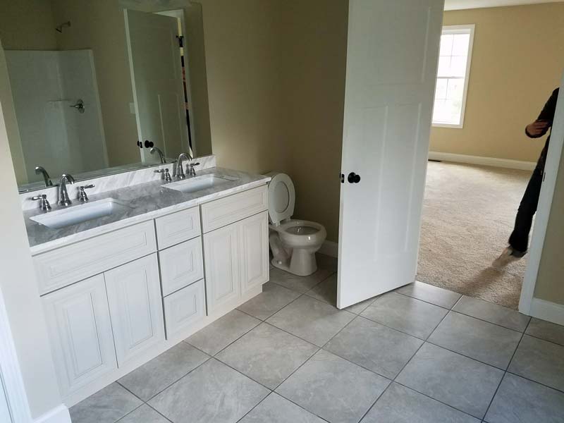 Bathroom with two sinks