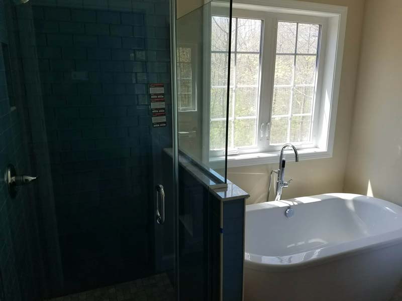 Shower and bathtub